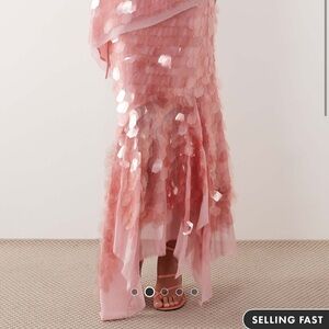 ARRANGE Pink Sequin Midi Skirt - Women